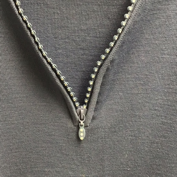 Blue sweater size large with zippers - Picture 9 of 9